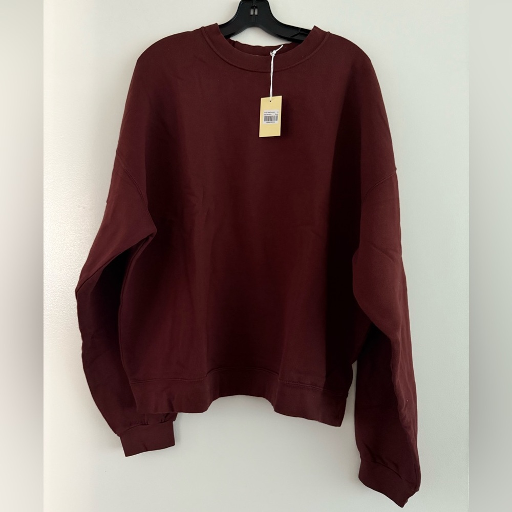 MNML Maroon Crewneck Top